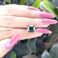 4.11 Ct. Greenish Blue Sapphire from Australia Life Style