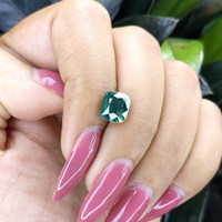 3.00 Ct. Bluish Green Sapphire from Madagascar Life Style