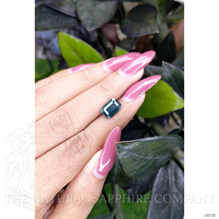 3.01 Ct. Bluish Green Sapphire from Tanzania