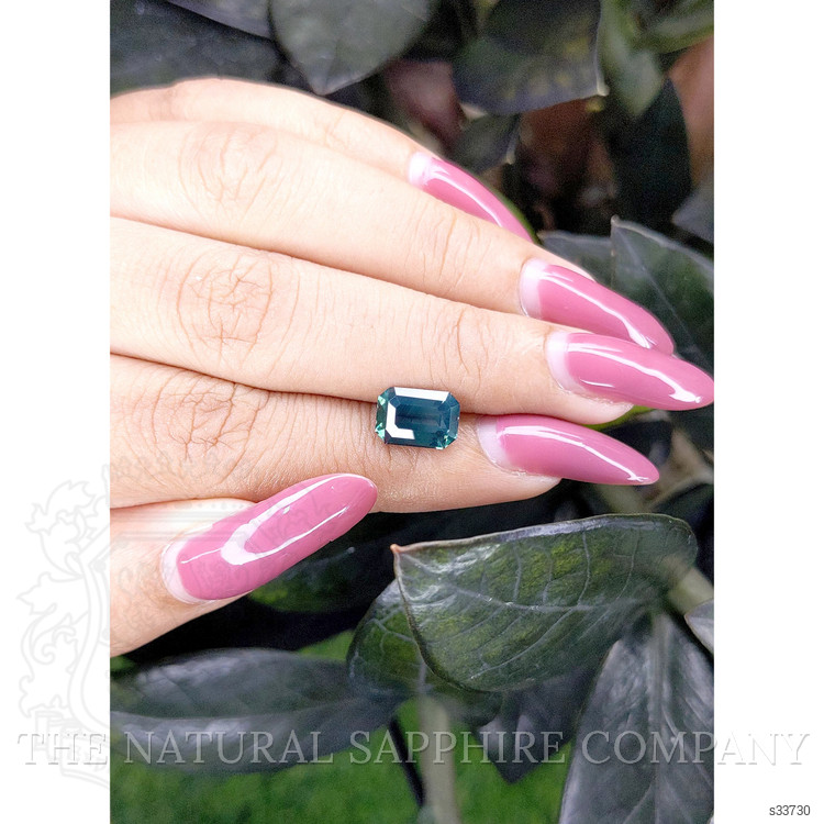 3.01 Ct. Bluish Green Sapphire from Tanzania