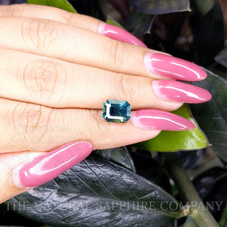 3.50 Ct. Bluish Green Sapphire from Madagascar