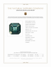 1.32 Ct. Bluish Green Sapphire from Madagascar Scan Report