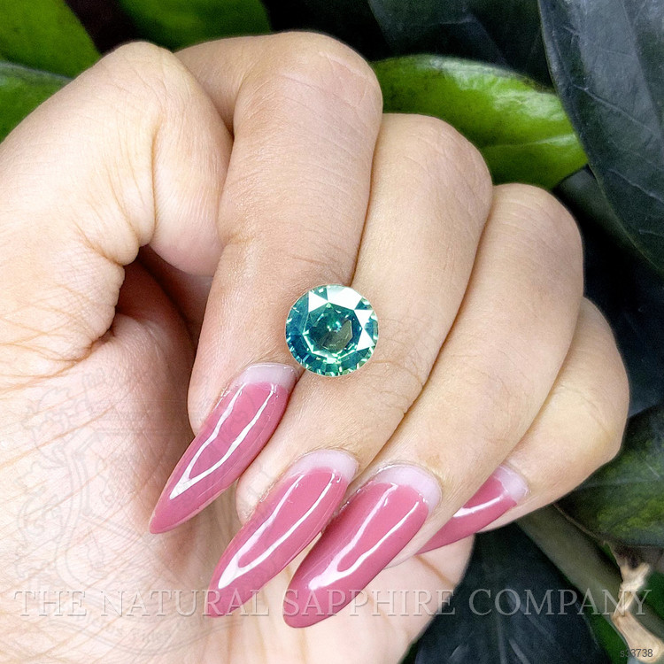 4.03 Ct. Bluish Green Sapphire from Madagascar