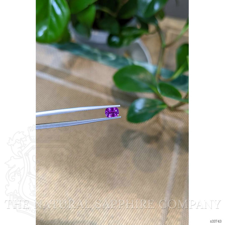 0.72 Ct. Purple Sapphire from Ceylon (Sri Lanka)