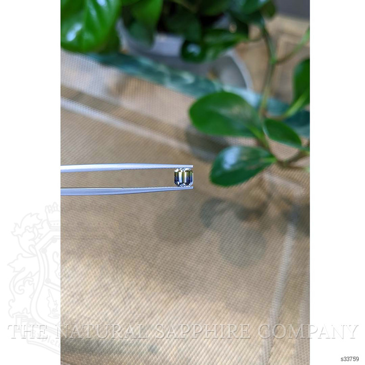 0.85 Ct. Bi Color Sapphire from Ceylon (Sri Lanka)