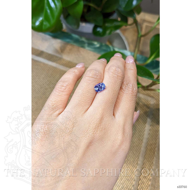 1.81 Ct. Violet Sapphire from Ceylon (Sri Lanka)