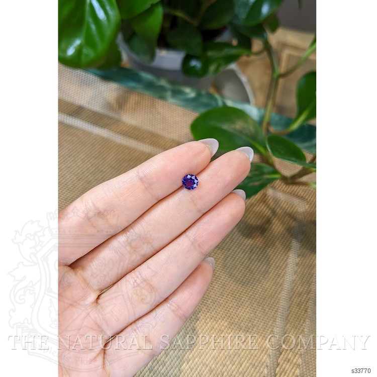 0.71 Ct. Color Change Sapphire from Ceylon (Sri Lanka)