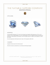 1.32 Ct. Blue Sapphire from Ceylon (Sri Lanka) Appraisal