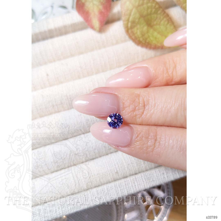 1.09 Ct. Purplish Blue Sapphire from Ceylon (Sri Lanka)