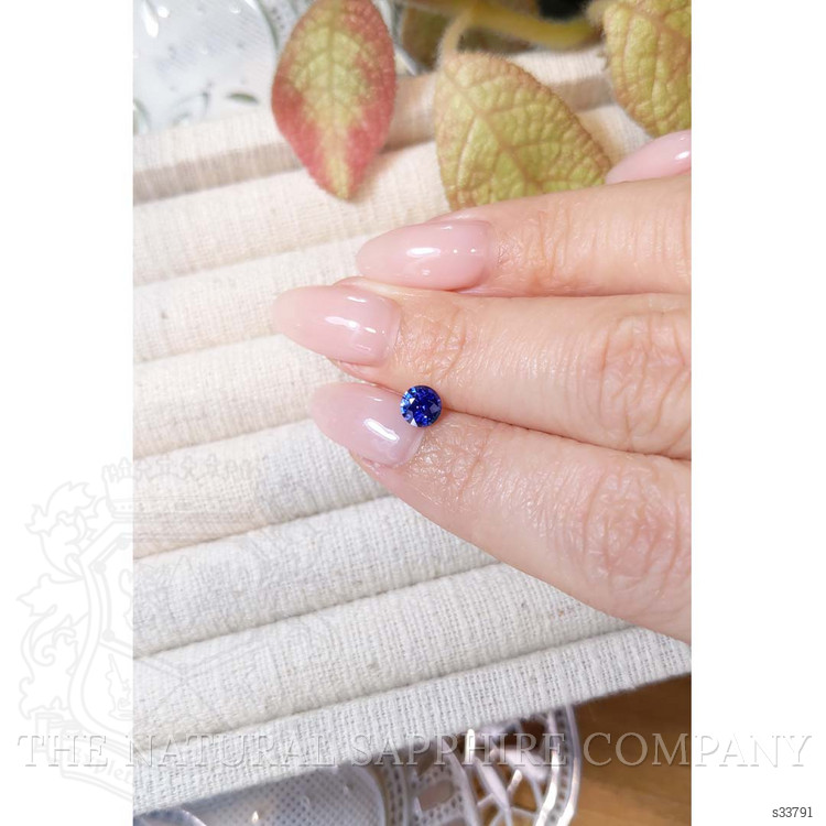 0.65 Ct. Blue Sapphire from Ceylon (Sri Lanka)