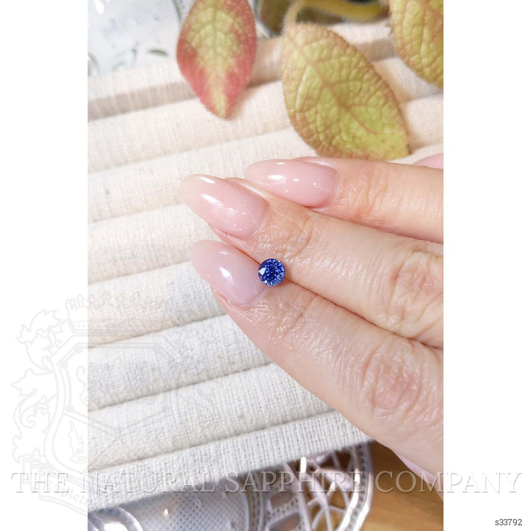 0.88 Ct. Blue Sapphire from Ceylon (Sri Lanka)