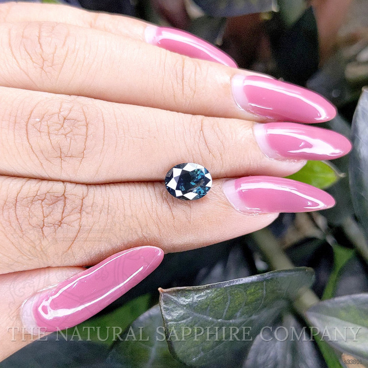 2.20 Ct. Greenish Blue Sapphire from Madagascar