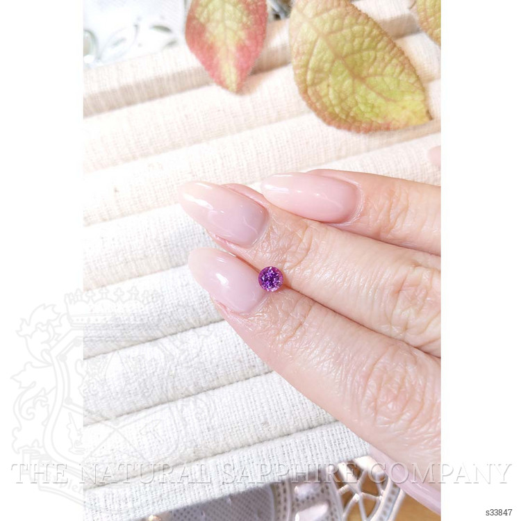 0.72 Ct. Purplish Pink Sapphire from Ceylon (Sri Lanka)