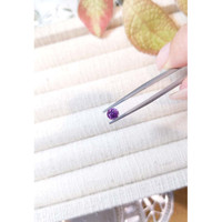 0.72 Ct. Purplish Pink Sapphire from Ceylon (Sri Lanka) Life Style