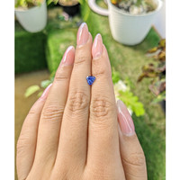 0.66 Ct. Blue Sapphire from Ceylon (Sri Lanka) Life Style