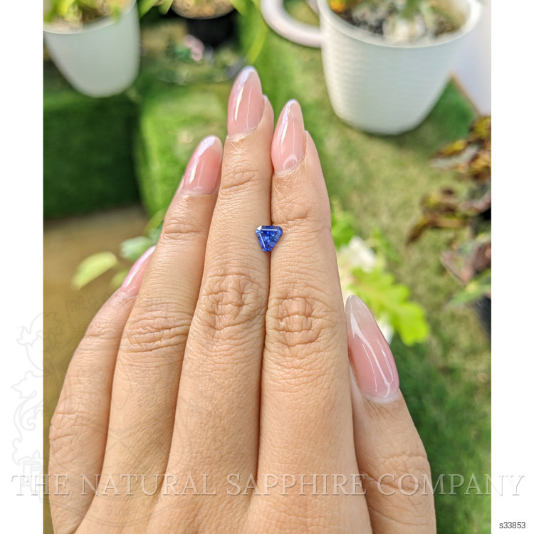 0.66 Ct. Blue Sapphire from Ceylon (Sri Lanka)