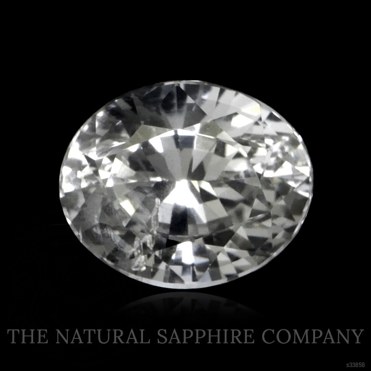 0.86 Ct. White Sapphire from Ceylon (Sri Lanka)