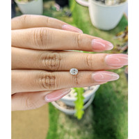 0.86 Ct. White Sapphire from Ceylon (Sri Lanka) Life Style