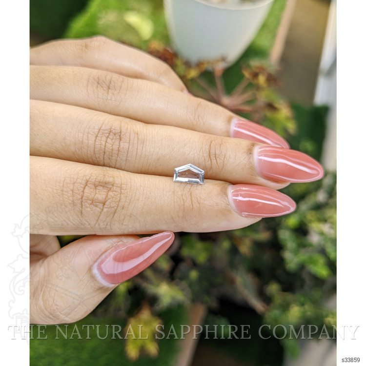 0.82 Ct. White Sapphire from Ceylon (Sri Lanka)