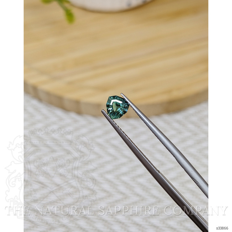 0.89 Ct. Bluish Green Sapphire from Madagascar