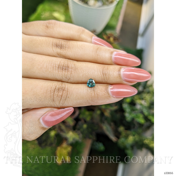 0.89 Ct. Bluish Green Sapphire from Madagascar