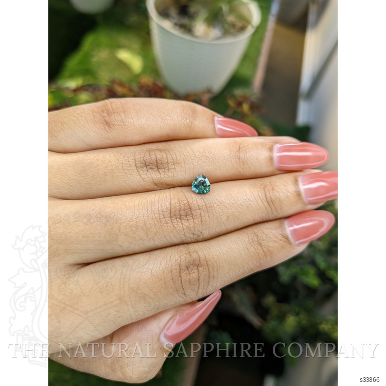 0.89 Ct. Bluish Green Sapphire from Madagascar