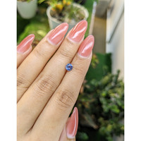 0.66 Ct. Blue Sapphire from Madagascar Life Style