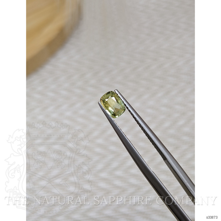 0.66 Ct. Yellowish Green Sapphire from Madagascar