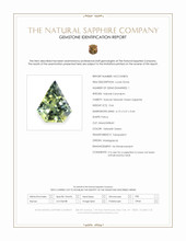 0.66 Ct. Yellowish Green Sapphire from Madagascar Scan Report
