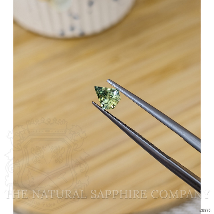 0.66 Ct. Yellowish Green Sapphire from Madagascar
