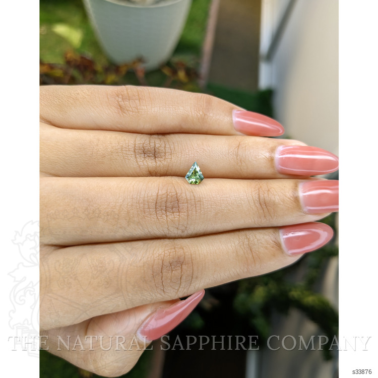 0.66 Ct. Yellowish Green Sapphire from Madagascar