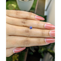 0.37 Ct. Blue Sapphire from Madagascar Life Style