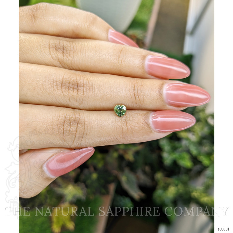 0.67 Ct. Yellowish Green Sapphire from Madagascar