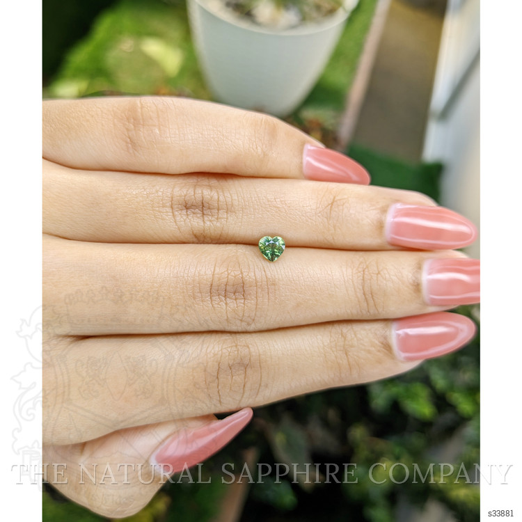 0.67 Ct. Yellowish Green Sapphire from Madagascar