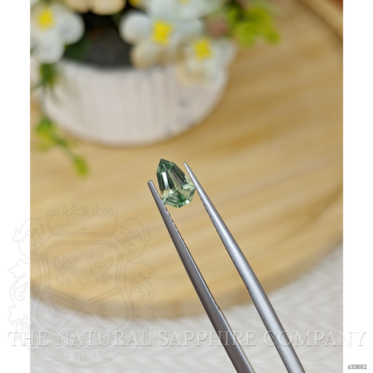 0.72 Ct. Yellowish Green Sapphire from Madagascar