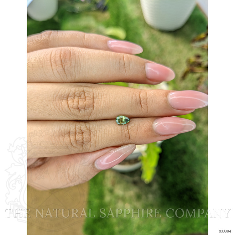 0.68 Ct. Yellowish Green Sapphire from Madagascar