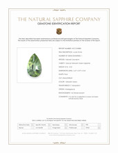 0.52 Ct. Yellowish Green Sapphire from Madagascar Scan Report