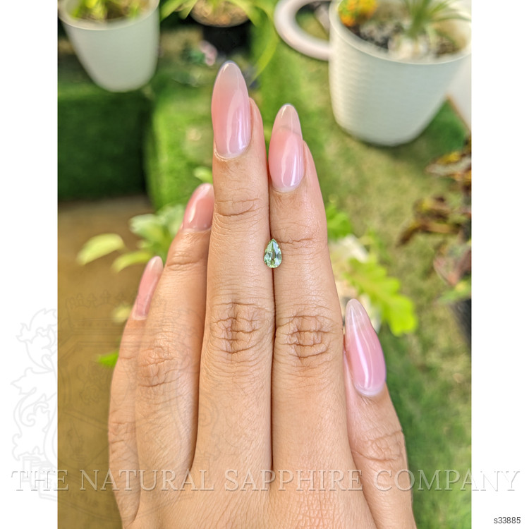 0.52 Ct. Yellowish Green Sapphire from Madagascar