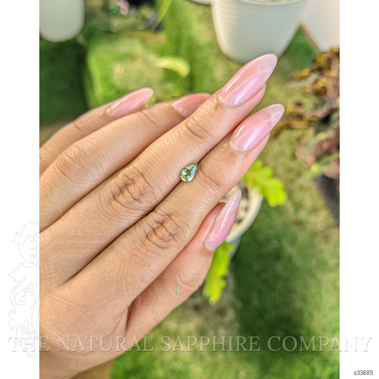 0.52 Ct. Yellowish Green Sapphire from Madagascar