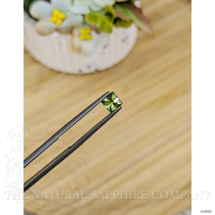 0.56 Ct. Yellowish Green Sapphire from Madagascar