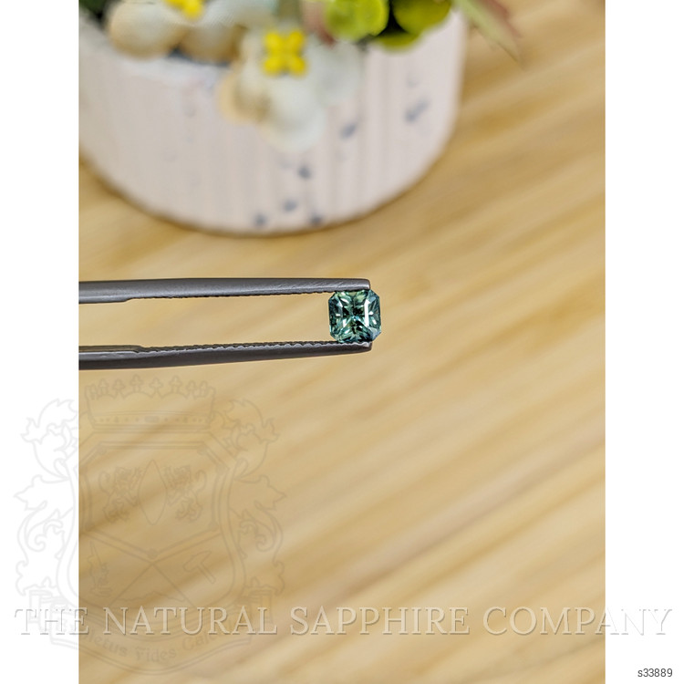 0.68 Ct. Bluish Green Sapphire from Madagascar