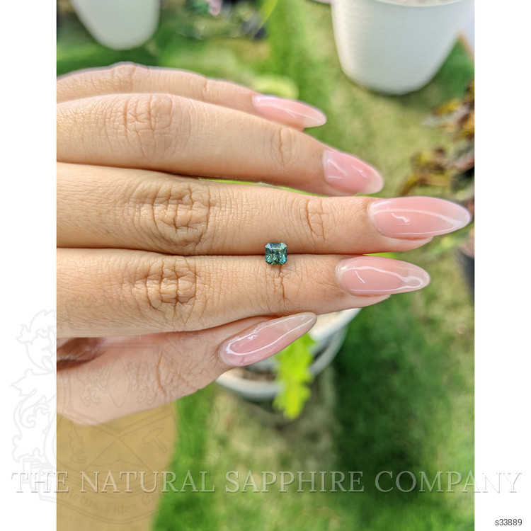 0.68 Ct. Bluish Green Sapphire from Madagascar