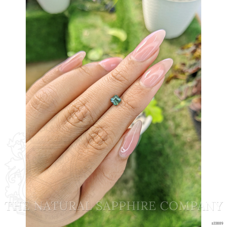 0.68 Ct. Bluish Green Sapphire from Madagascar