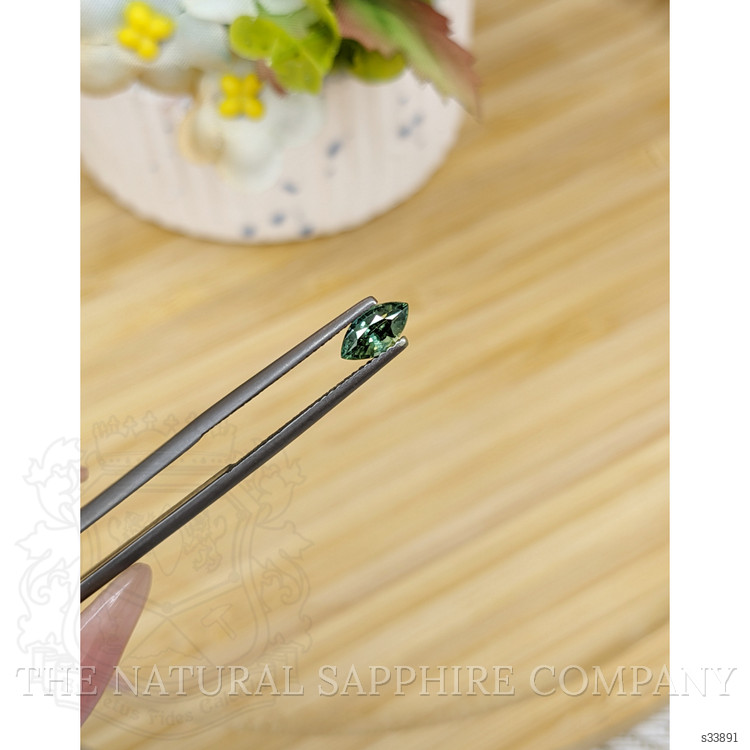 0.79 Ct. Bluish Green Sapphire from Madagascar