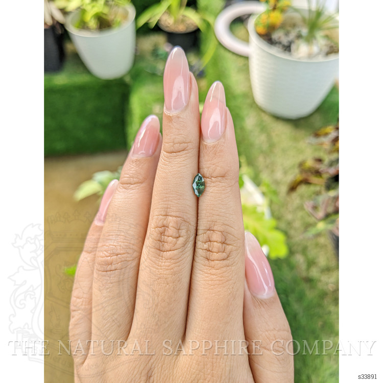 0.79 Ct. Bluish Green Sapphire from Madagascar