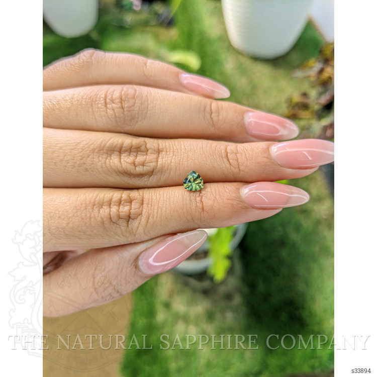 0.76 Ct. Yellowish Green Sapphire from Madagascar