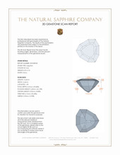 0.76 Ct. Yellowish Green Sapphire from Madagascar 3 D Scan Report