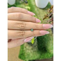 0.45 Ct. Green Sapphire from Madagascar Life Style