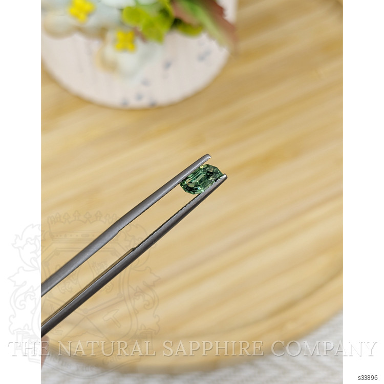 0.90 Ct. Green Sapphire from Madagascar