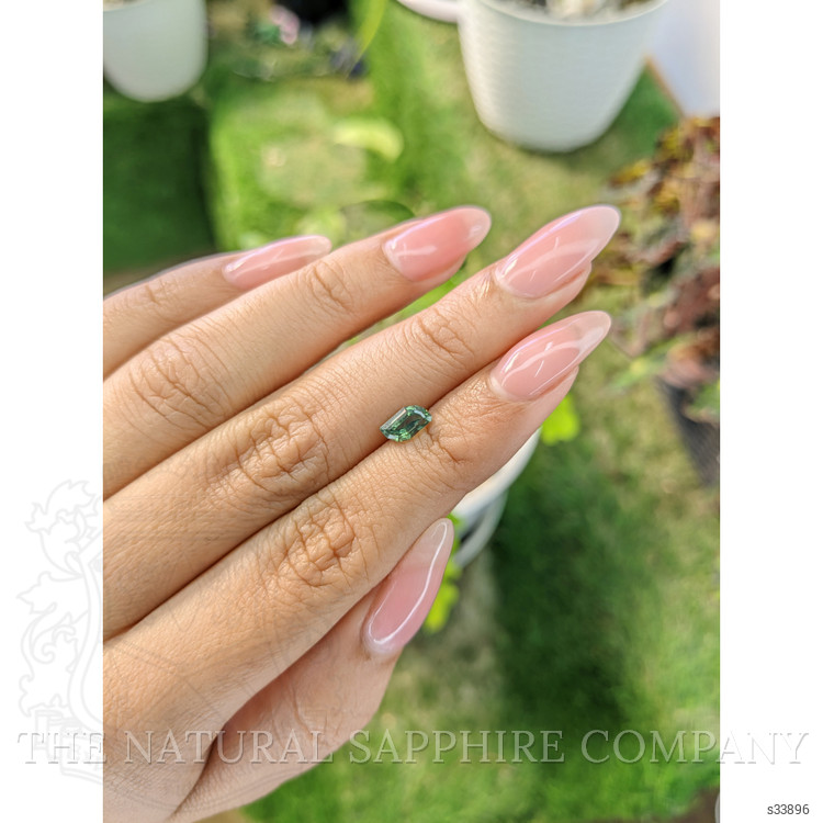 0.90 Ct. Green Sapphire from Madagascar